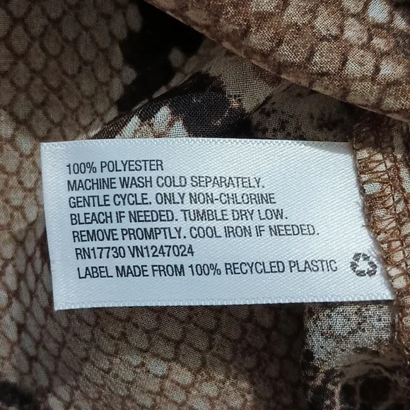 Altuzarra XL Python Print Georgette Bow Blouse - Picture 6 of 7